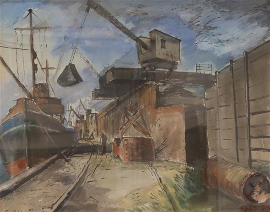 Guy Rodden (1919-2006) Shoreham Shipping Co. 46 x 58cm